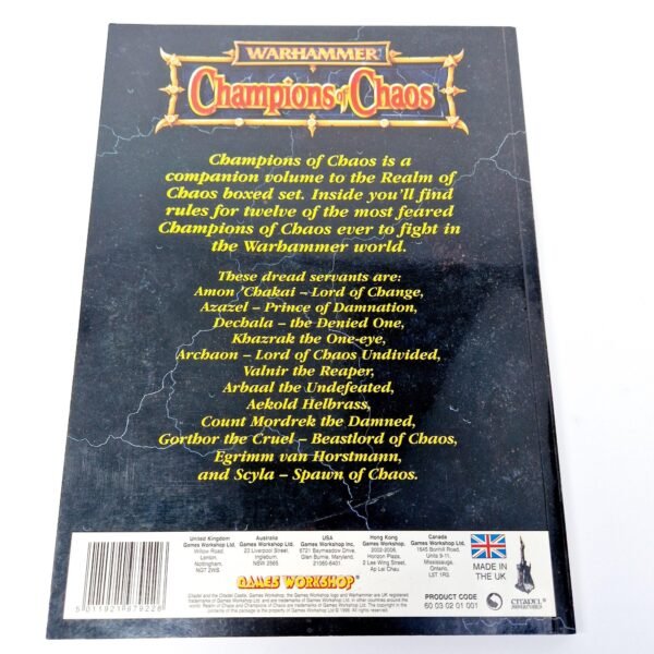 Champions of Chaos Supplement