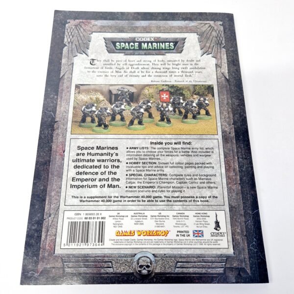 Space Marines 3rd Edition Codex Space Marines 3rd Edition Codex