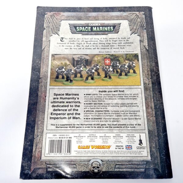 Space Marines 3rd Edition Codex Space Marines 3rd Edition Codex
