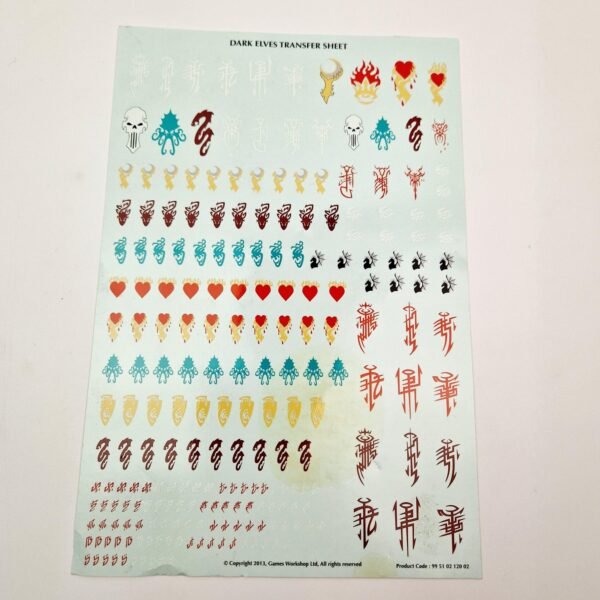 Dark Elves Transfer Sheets