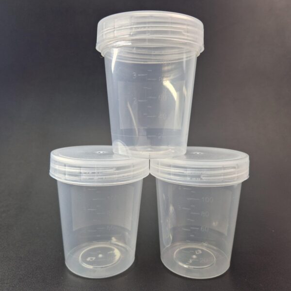 3 Measuring Cups with Lid 125ml