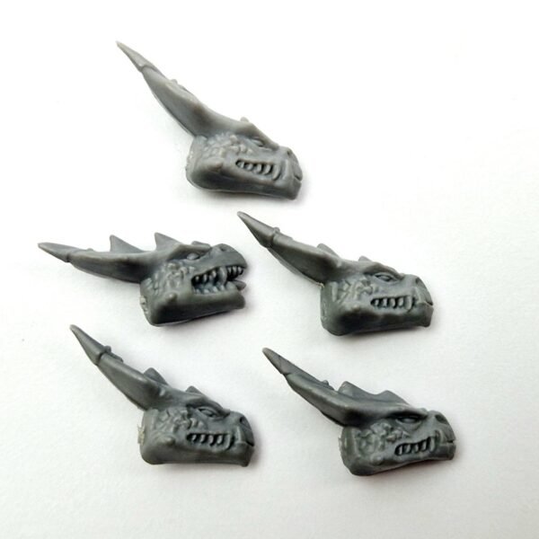 Lizardmen Saurus Warriors Regiment Heads