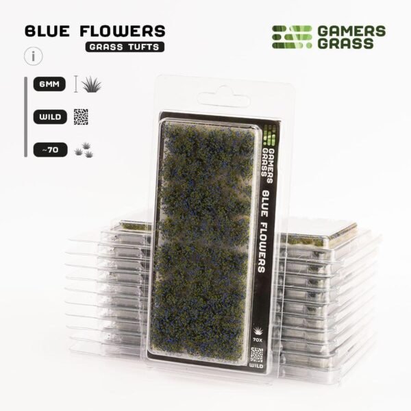 Gamers Grass Blue Flowers