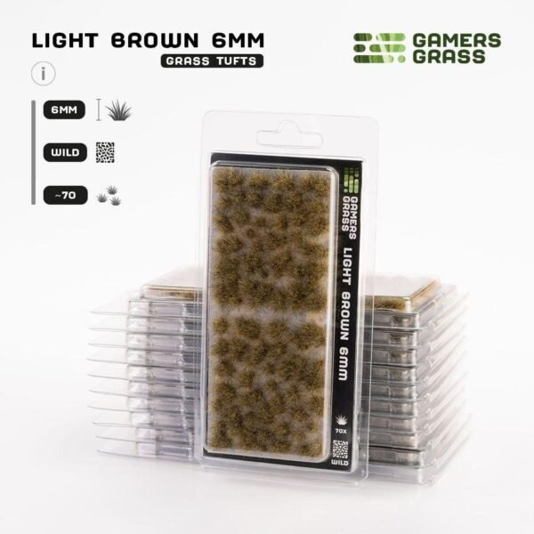 Gamers Grass Light Brown Tufts 6mm Wild
