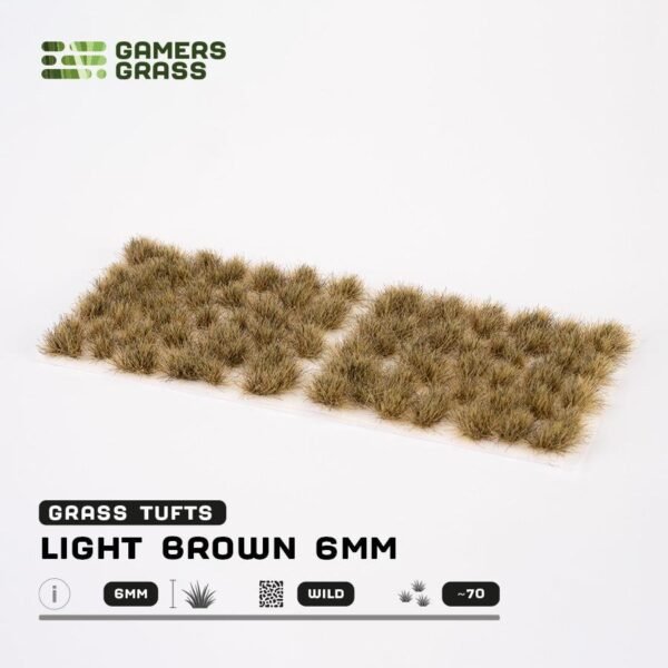 Gamers Grass Light Brown Tufts 6mm Wild
