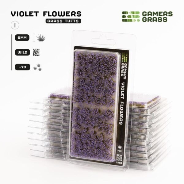 Gamers Grass Violet Flowers