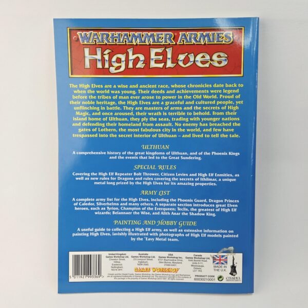 High Elves 5th Edition Army Book