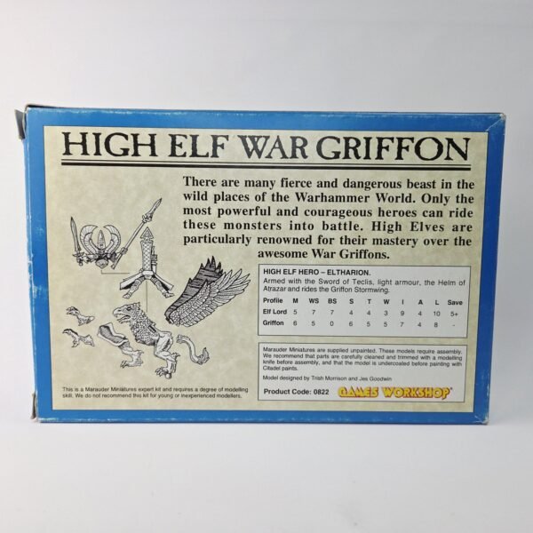 High Elves Eltharion Riding Stormwing War Griffon