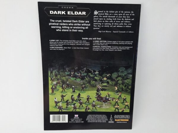 Warhammer 40,000 Dark Eldar Codex 3rd Edition