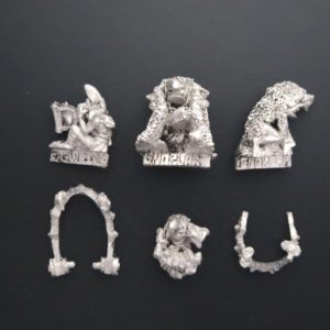 A photo of 6th edition Ogre Kingdoms Gnoblar Trappers Warhammer miniatures