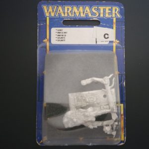 A photo of a Warmaster Orcs and Goblins Giant Warhammer miniature blister