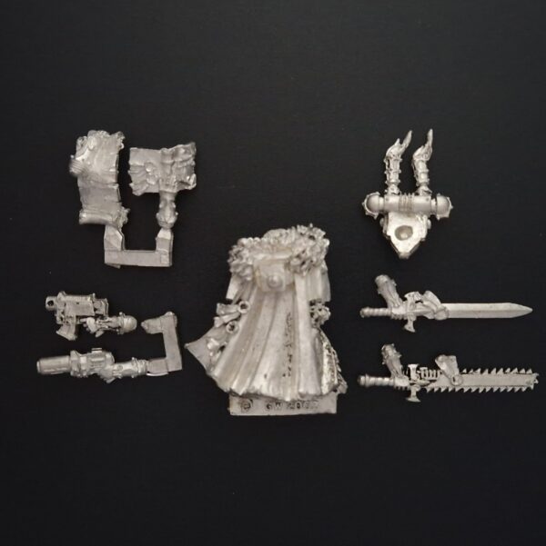 A photo of a 4th edition Sisters of Battle Canoness Warhammer miniature