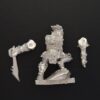 A photo of a Moria Goblin King Durbûrz Warhammer miniature