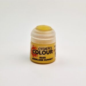 A photo of a bottle with 12ml Citadel Colour Base Averland Sunset