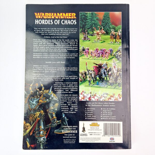 A photo of a Warhammer Hordes of Chaos 6th Edition Army Book