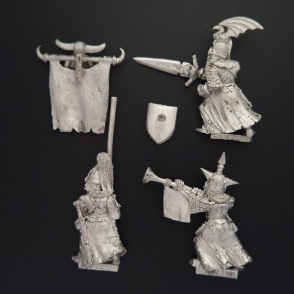 A photo of 6th edition Vampire Counts Grave Guard Command Warhammer miniatures