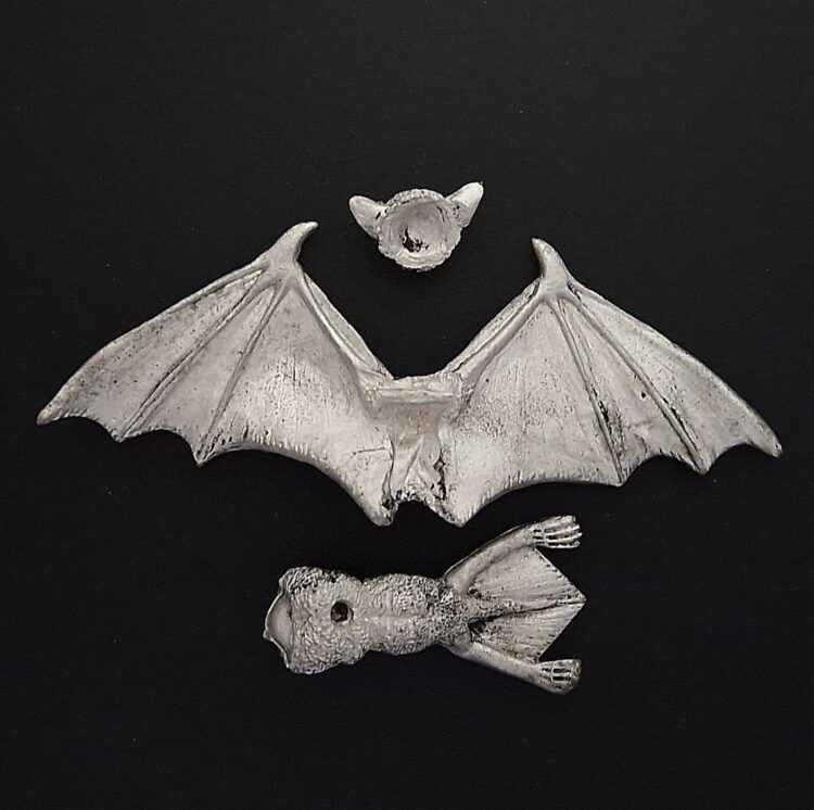 A photo of a 5th edition Vampire Counts Fell Bat Warhammer miniature