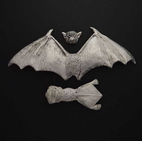 A photo of a 5th edition Vampire Counts Fell Bat Warhammer miniature