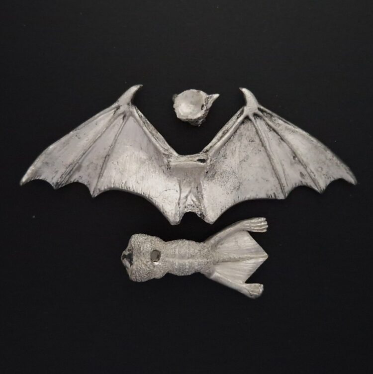 A photo of a 5th edition Vampire Counts Fell Bat Warhammer miniature