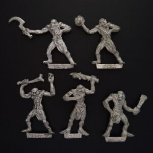 A photo of 5th edition Vampire Counts Ghouls Warhammer miniatures