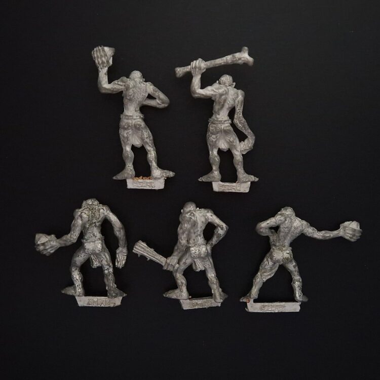 A photo of 5th edition Vampire Counts Ghouls Warhammer miniatures