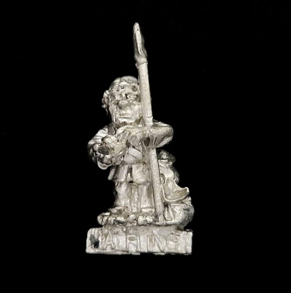 A photo of a 3rd edition C11 Halfling Timbul Warhammer miniature