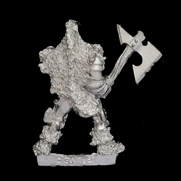 A photo of a 3rd edition Chaos Champion Vangart Soulspiller Warhammer miniature