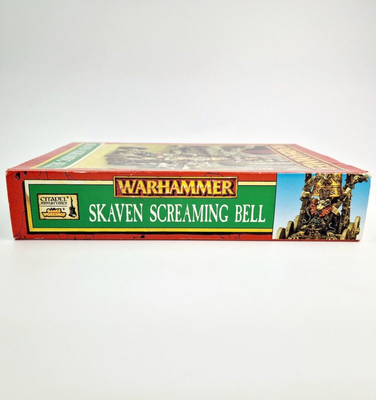 A photo of a 4th edition Screaming Bell Warhammer miniature