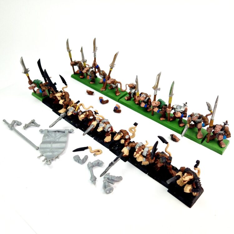 A photo of 6th edtion Skaven Clanrats Regiment Warhammer miniatures