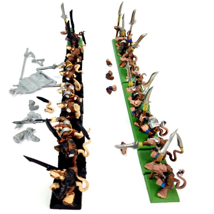 A photo of 6th edtion Skaven Clanrats Regiment Warhammer miniatures