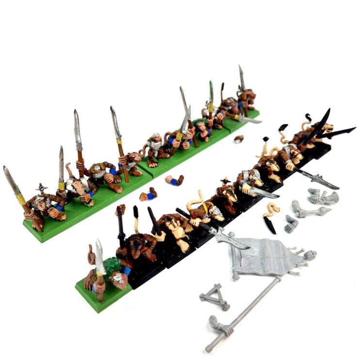 A photo of 6th edtion Skaven Clanrats Regiment Warhammer miniatures