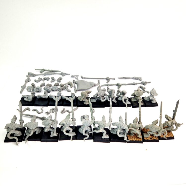 A photo of 6th edtion Skaven Clanrats Regiment Warhammer miniatures