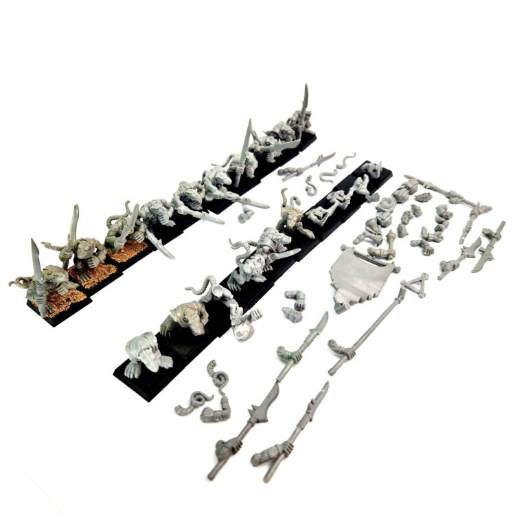 A photo of 6th edtion Skaven Clanrats Regiment Warhammer miniatures