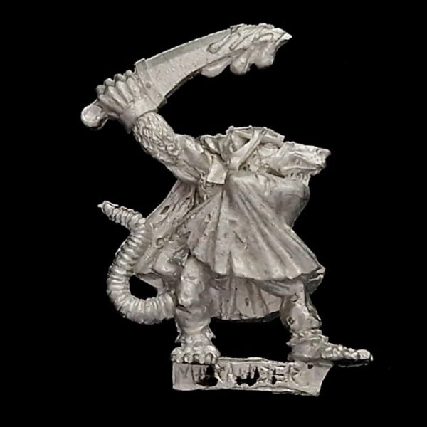 A photo of a 5th edition Skaven Assassin Warhammer miniature