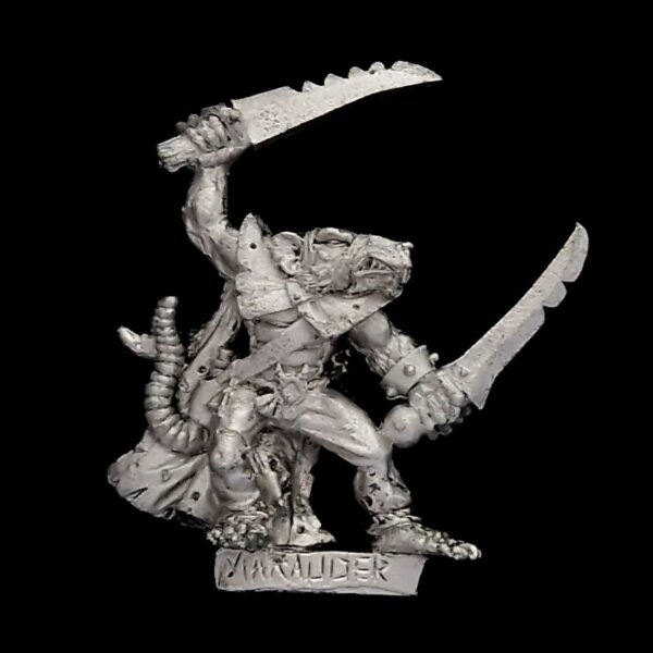 A photo of a 5th edition Skaven Assassin Warhammer miniature