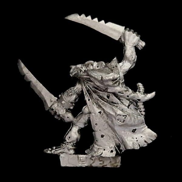 A photo of a 5th edition Skaven Assassin Warhammer miniature