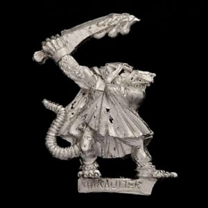 A photo of a 5th edition Skaven Assassin Warhammer miniature
