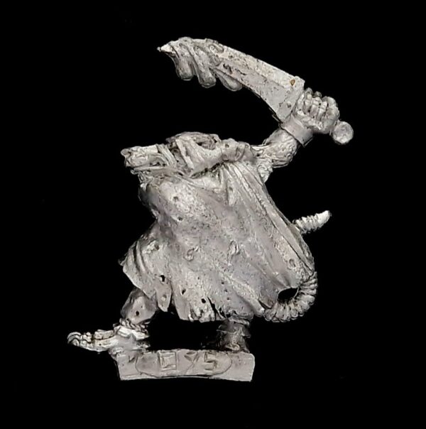 A photo of a 5th edition Skaven Assassin Warhammer miniature