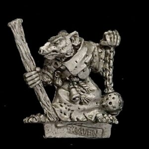 A photo of a 3rd edition Skaven Plague Censer Bearer Warhammer miniature