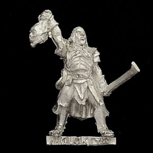 A photo of a Isengard Uruk-Hai Ugluk Warhammer miniature
