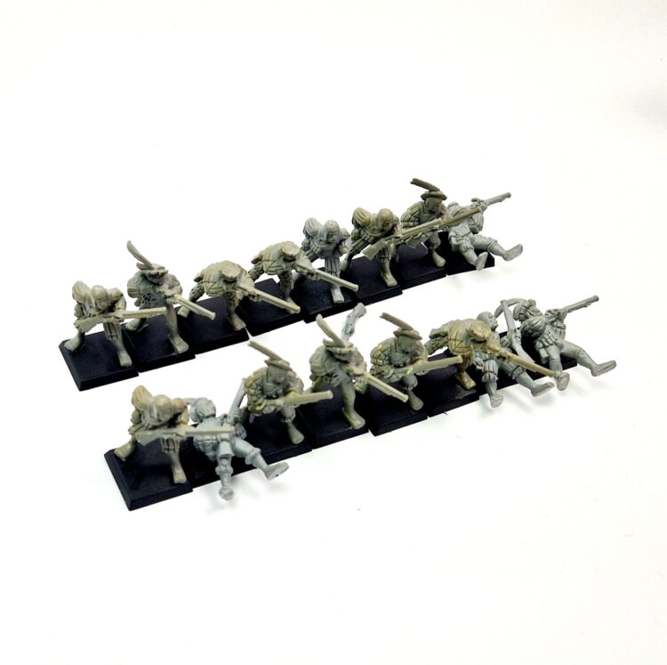 A photo of 6th edition The Empire Handgunners Warhammer miniatures