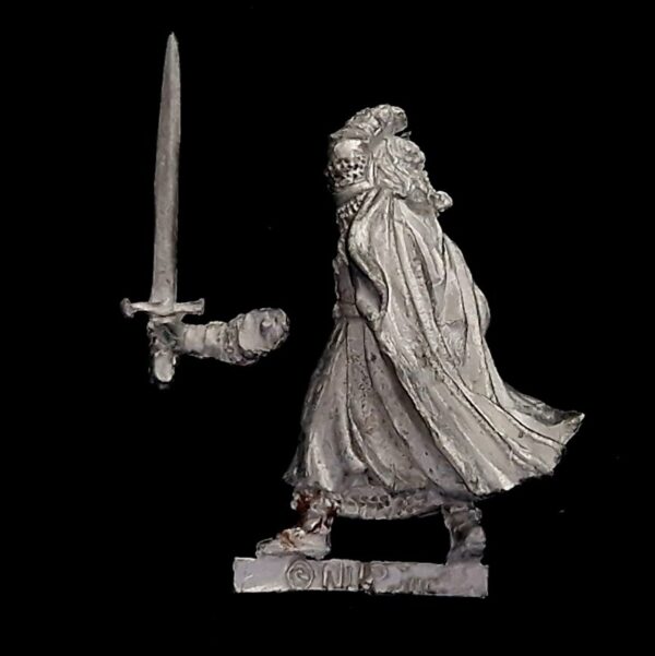 A photo of a The Fellowship Aragorn King of Gondor Warhammer miniature