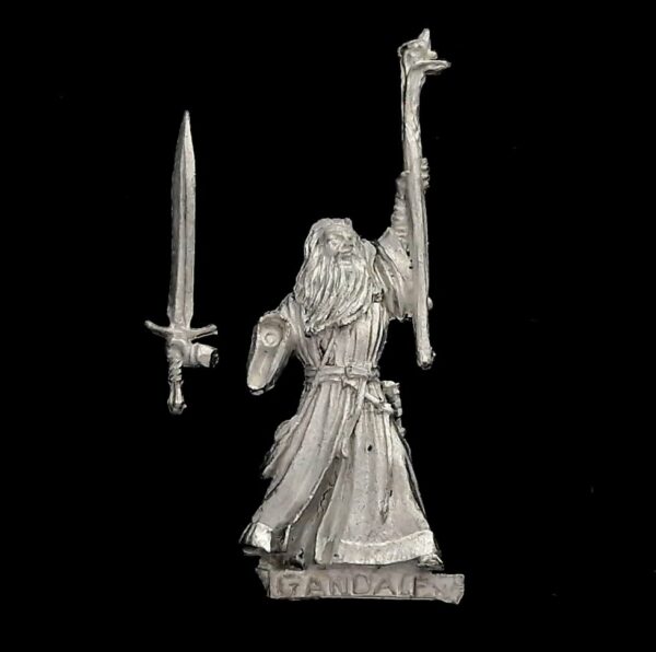 A photo of a The Fellowship Gandalf the Grey at Kazad-Dûm Warhammer miniature