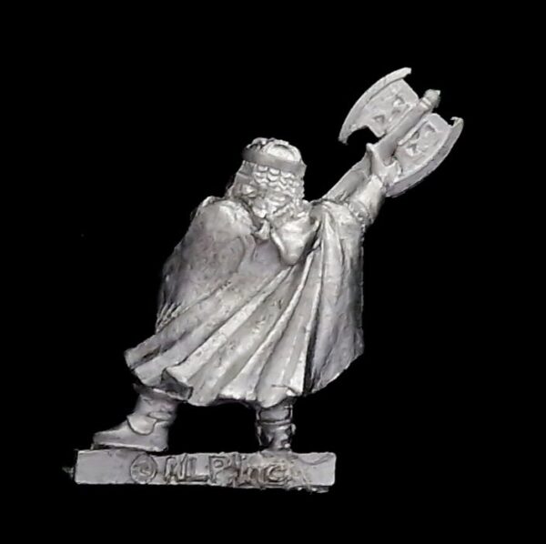 A photo of a The Fellowship Gimli Amon Hen Warhammer miniature