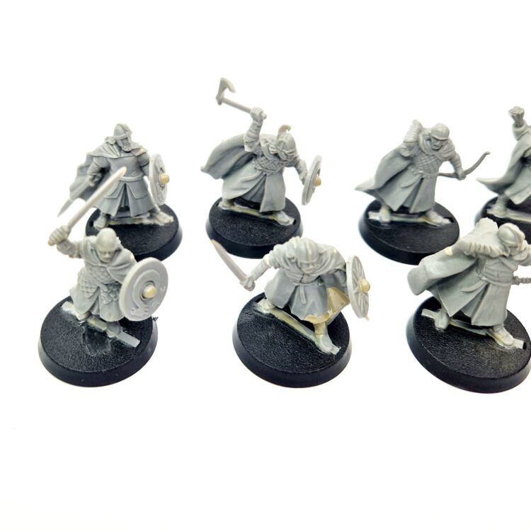 A photo of Rohan Warriors Warhammer miniatures