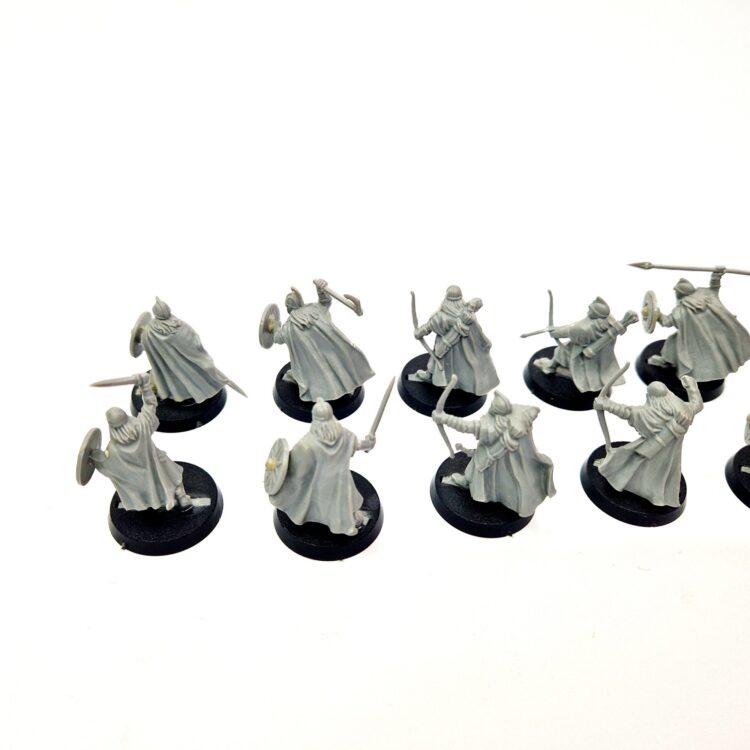 A photo of Rohan Warriors Warhammer miniatures