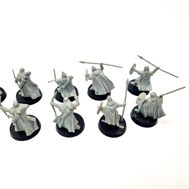 A photo of Rohan Warriors Warhammer miniatures