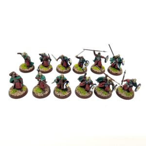 A photo of Rohan Warriors Warhammer miniatures