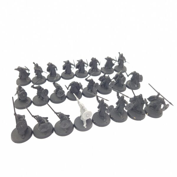 A photo of Rohan Warriors Warhammer miniatures