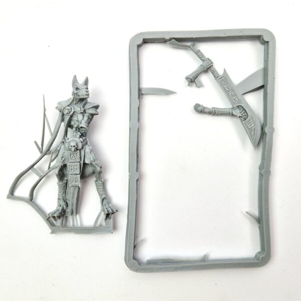 A photo of 6th edition Tomb Kings Ushabti with Greatweapons Warhammer miniatures